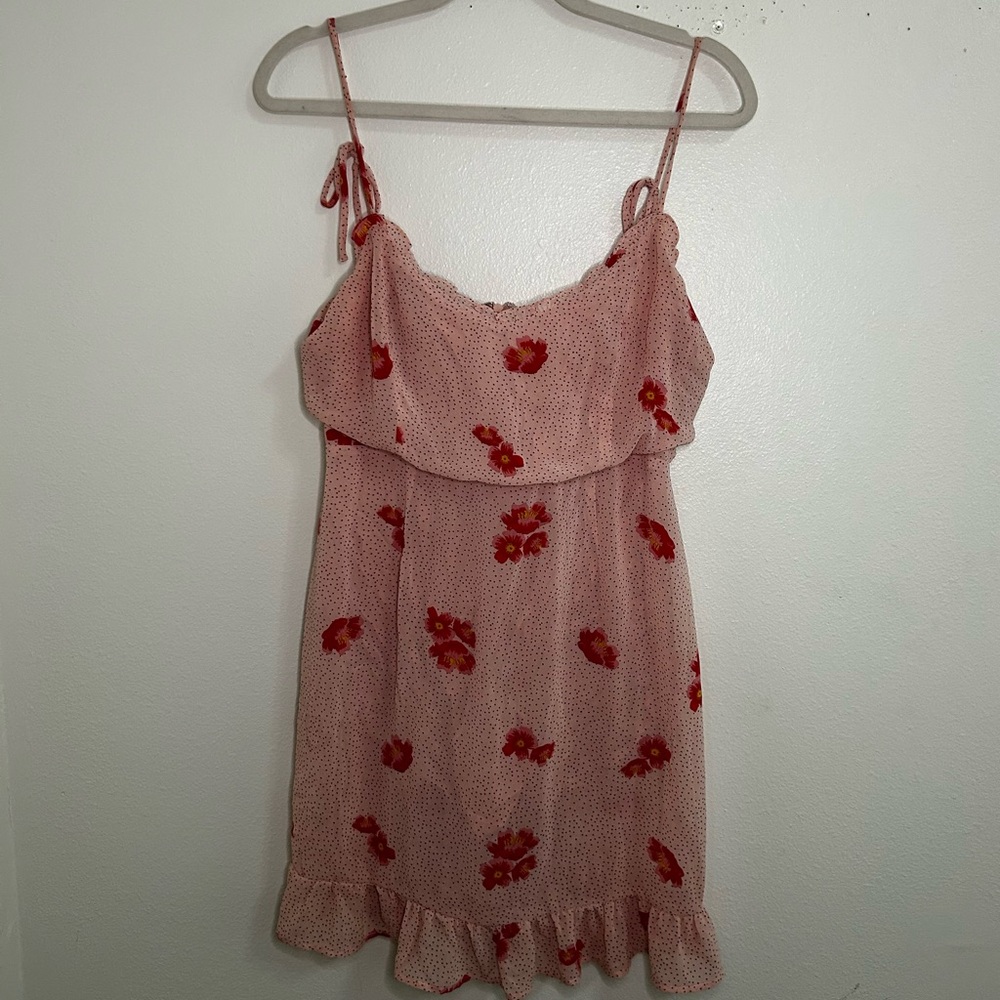 Sugar Lips pink and red flower dress